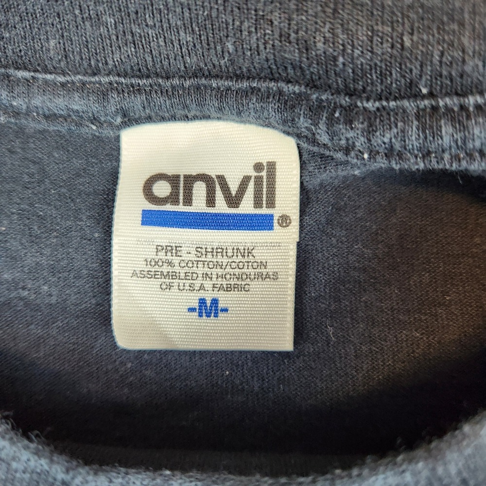 VTG Anvil Virgin Festival 2006 T Shirt M Black Concert Staff The Who Red Hot Y2K - Picture 4 of 9